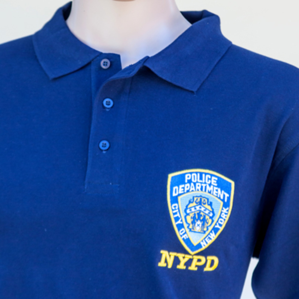 Blue NYPD Golf collared polo T-Shirt NWT